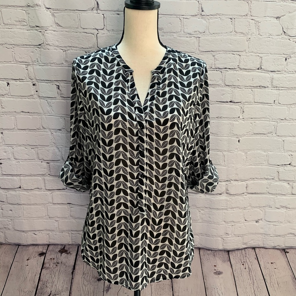 41 Hawthorn | black & white blouse
